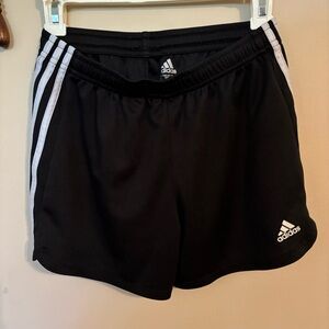 Adidas Kid’s/Youth Black and White Athletic Shorts